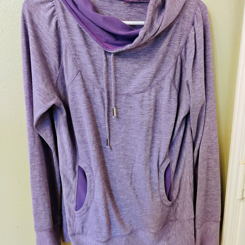 Prana Purple Hooded Sweatshirt